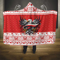 Poland Christmas Hooded Blanket Polish Eagle with Flag Style - Wonder Print Shop