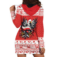 Poland Christmas Hoodie Dress Polish Eagle with Flag Style - Wonder Print Shop
