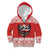 Poland Christmas Kid Hoodie Polish Eagle with Flag Style - Wonder Print Shop