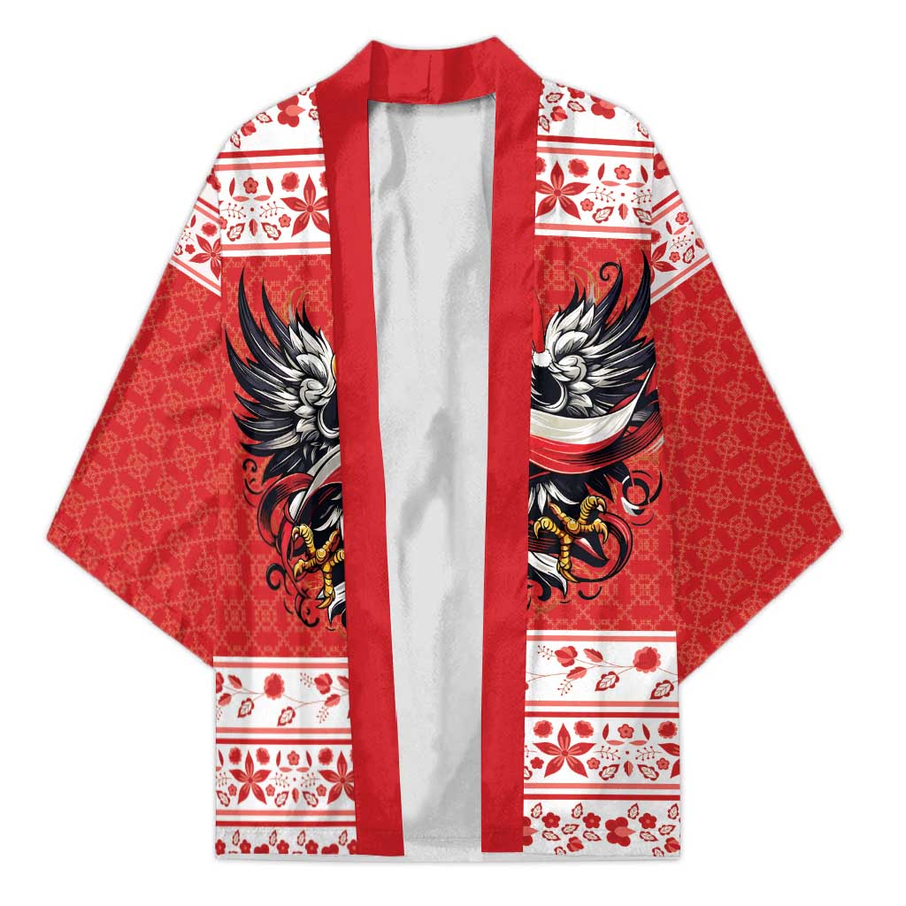 Poland Christmas Kimono Polish Eagle with Flag Style - Wonder Print Shop