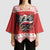 Poland Christmas Kimono Sleeve Blouse Polish Eagle with Flag Style - Wonder Print Shop