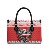 Poland Christmas Leather Bag Polish Eagle with Flag Style - Wonder Print Shop
