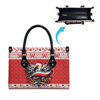 Poland Christmas Leather Bag Polish Eagle with Flag Style - Wonder Print Shop