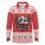 Poland Christmas Long Sleeve Polo Shirt Polish Eagle with Flag Style - Wonder Print Shop