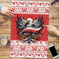 Poland Christmas Puzzle Polish Eagle with Flag Style - Wonder Print Shop