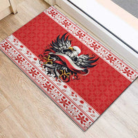 Poland Christmas Rubber Doormat Polish Eagle with Flag Style - Wonder Print Shop
