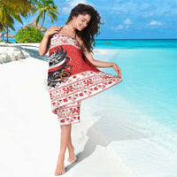 Poland Christmas Sarong Polish Eagle with Flag Style - Wonder Print Shop