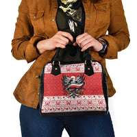 Poland Christmas Shoulder Handbag Polish Eagle with Flag Style - Wonder Print Shop