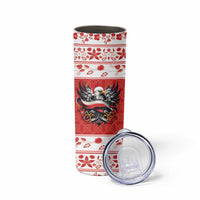 Poland Christmas Skinny Tumbler Polish Eagle with Flag Style - Wonder Print Shop