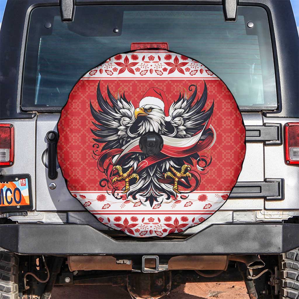 Poland Christmas Spare Tire Cover Polish Eagle with Flag Style - Wonder Print Shop
