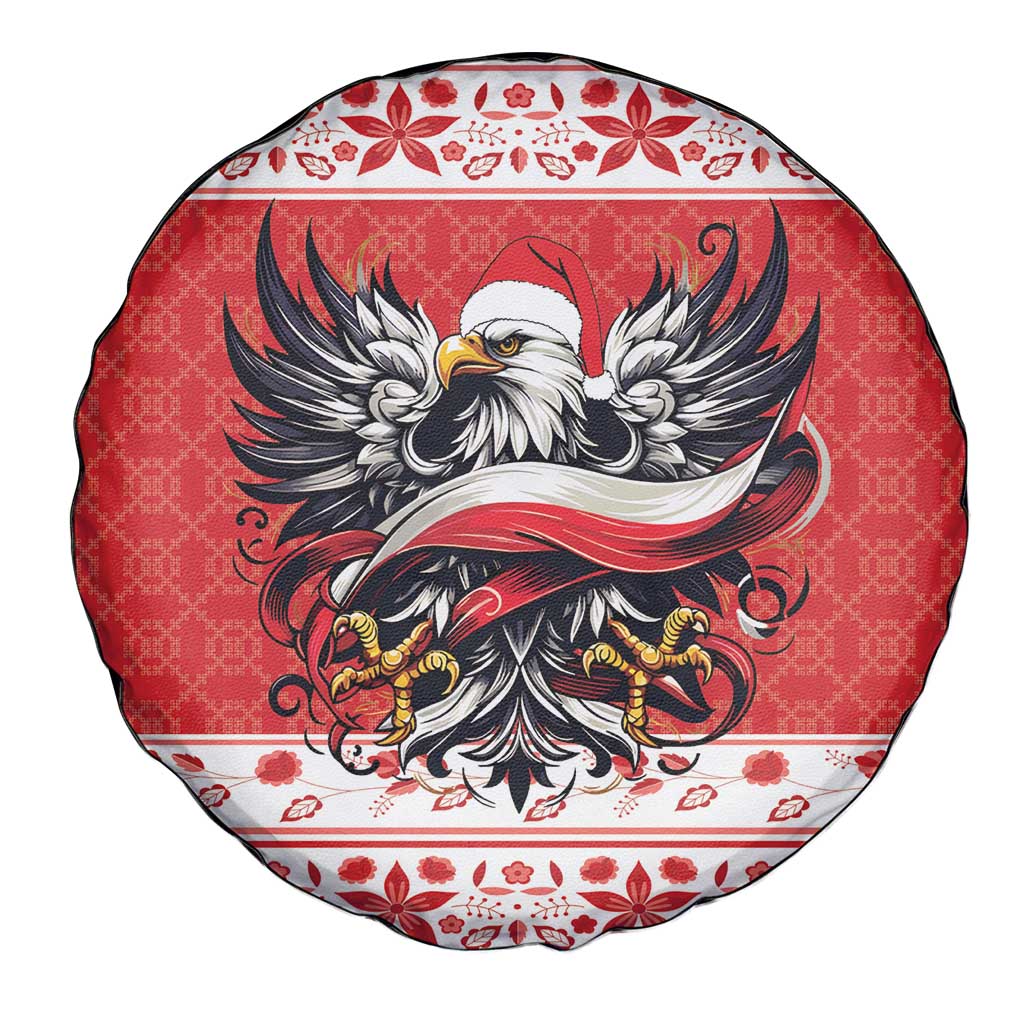 Poland Christmas Spare Tire Cover Polish Eagle with Flag Style - Wonder Print Shop
