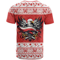 Poland Christmas T Shirt Polish Eagle with Flag Style - Wonder Print Shop
