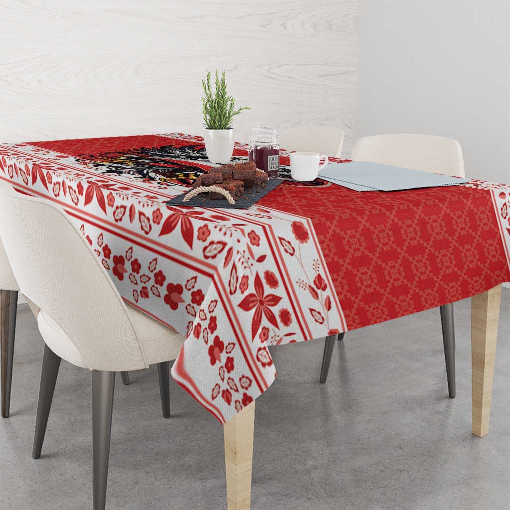 Poland Christmas Tablecloth Polish Eagle with Flag Style - Wonder Print Shop