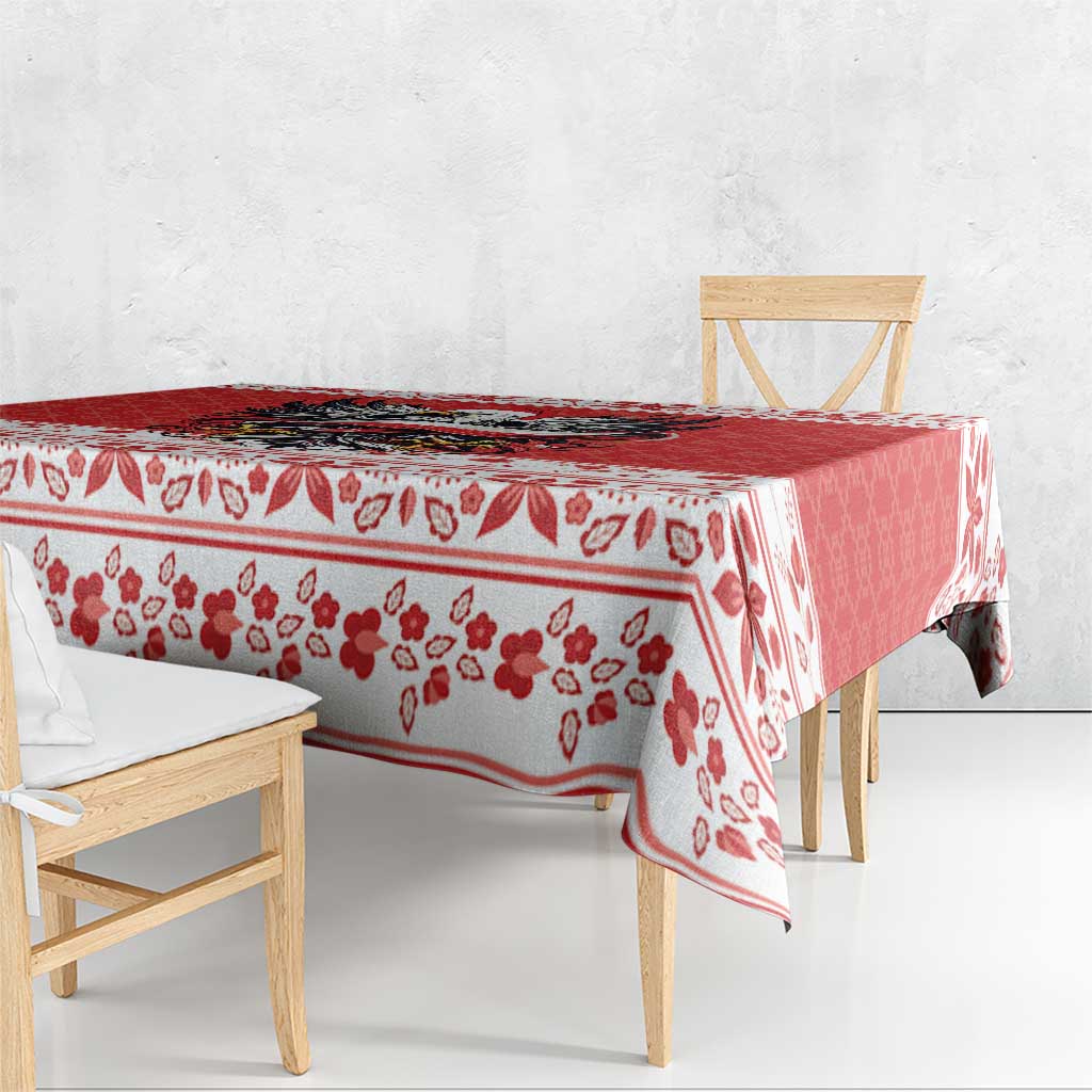 Poland Christmas Tablecloth Polish Eagle with Flag Style - Wonder Print Shop