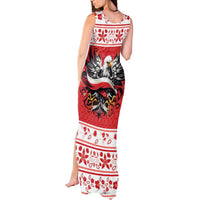 Poland Christmas Tank Maxi Dress Polish Eagle with Flag Style - Wonder Print Shop