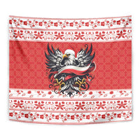 Poland Christmas Tapestry Polish Eagle with Flag Style - Wonder Print Shop
