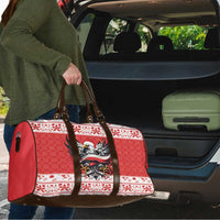 Poland Christmas Travel Bag Polish Eagle with Flag Style - Wonder Print Shop