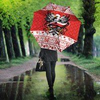 Poland Christmas Umbrella Polish Eagle with Flag Style - Wonder Print Shop