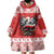 Poland Christmas Wearable Blanket Hoodie Polish Eagle with Flag Style - Wonder Print Shop