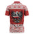 Poland Christmas Zipper Polo Shirt Polish Eagle with Flag Style - Wonder Print Shop