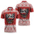 Poland Christmas Zipper Polo Shirt Polish Eagle with Flag Style - Wonder Print Shop