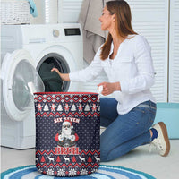 Funny Santa Six Seven Bruh Christmas Laundry Basket Meme Gen Alpha Slang - Wonder Print Shop