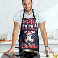 Funny Santa Six Seven Bruh Christmas Apron Meme Gen Alpha Slang - Wonder Print Shop