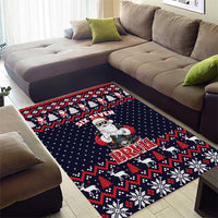 Funny Santa Six Seven Bruh Christmas Area Rug Meme Gen Alpha Slang - Wonder Print Shop