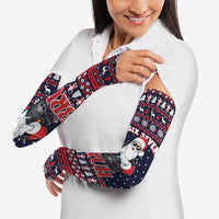 Funny Santa Six Seven Bruh Christmas Arm Sleeves Meme Gen Alpha Slang - Wonder Print Shop