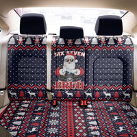 Funny Santa Six Seven Bruh Christmas Back Car Seat Cover Meme Gen Alpha Slang - Wonder Print Shop