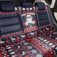 Funny Santa Six Seven Bruh Christmas Back Car Seat Cover Meme Gen Alpha Slang - Wonder Print Shop