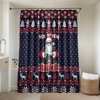 Funny Santa Six Seven Bruh Christmas Bathroom Set Meme Gen Alpha Slang - Wonder Print Shop