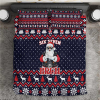 Funny Santa Six Seven Bruh Christmas Bedding Set Meme Gen Alpha Slang - Wonder Print Shop