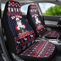 Funny Santa Six Seven Bruh Christmas Car Seat Cover Meme Gen Alpha Slang - Wonder Print Shop