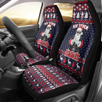 Funny Santa Six Seven Bruh Christmas Car Seat Cover Meme Gen Alpha Slang - Wonder Print Shop