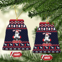 Funny Santa Six Seven Bruh Christmas Ceramic Ornament Meme Gen Alpha Slang - Wonder Print Shop