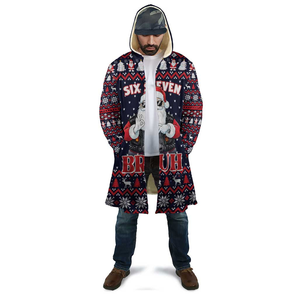 Funny Santa Six Seven Bruh Christmas Cloak Meme Gen Alpha Slang - Wonder Print Shop