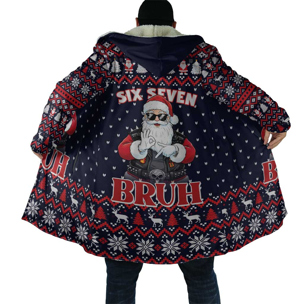 Funny Santa Six Seven Bruh Christmas Cloak Meme Gen Alpha Slang - Wonder Print Shop