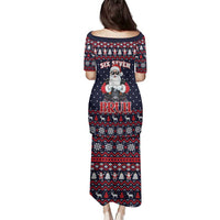 Funny Santa Six Seven Bruh Christmas Family Matching Puletasi and Hawaiian Shirt Meme Gen Alpha Slang - Wonder Print Shop