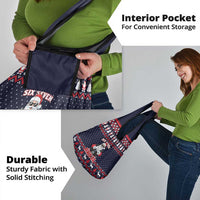 Funny Santa Six Seven Bruh Christmas Grocery Bag Meme Gen Alpha Slang - Wonder Print Shop