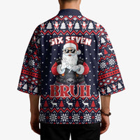Funny Santa Six Seven Bruh Christmas Kimono Meme Gen Alpha Slang - Wonder Print Shop