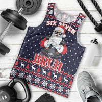 Funny Santa Six Seven Bruh Christmas Men Tank Top Meme Gen Alpha Slang - Wonder Print Shop