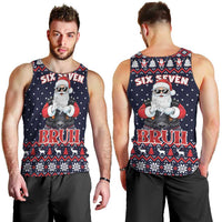 Funny Santa Six Seven Bruh Christmas Men Tank Top Meme Gen Alpha Slang - Wonder Print Shop