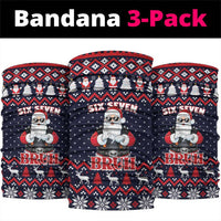 Funny Santa Six Seven Bruh Christmas Neck Gaiter Meme Gen Alpha Slang - Wonder Print Shop