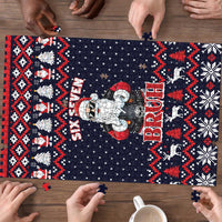 Funny Santa Six Seven Bruh Christmas Puzzle Meme Gen Alpha Slang - Wonder Print Shop