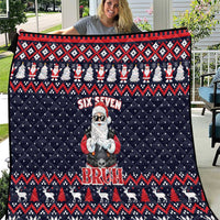 Funny Santa Six Seven Bruh Christmas Quilt Meme Gen Alpha Slang - Wonder Print Shop