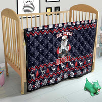 Funny Santa Six Seven Bruh Christmas Quilt Meme Gen Alpha Slang - Wonder Print Shop