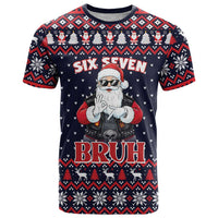 Funny Santa Six Seven Bruh Christmas T Shirt Meme Gen Alpha Slang - Wonder Print Shop