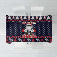 Funny Santa Six Seven Bruh Christmas Tablecloth Meme Gen Alpha Slang - Wonder Print Shop