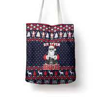 Funny Santa Six Seven Bruh Christmas Tote Bag Meme Gen Alpha Slang - Wonder Print Shop